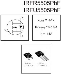 IRFR5505PBF image