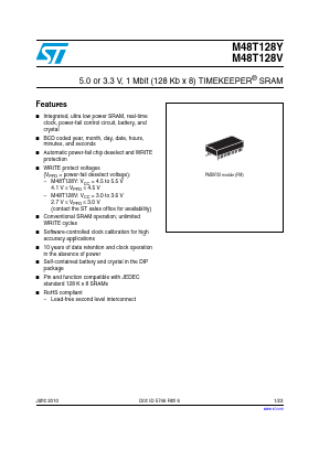 M48T128V-80PM1 image